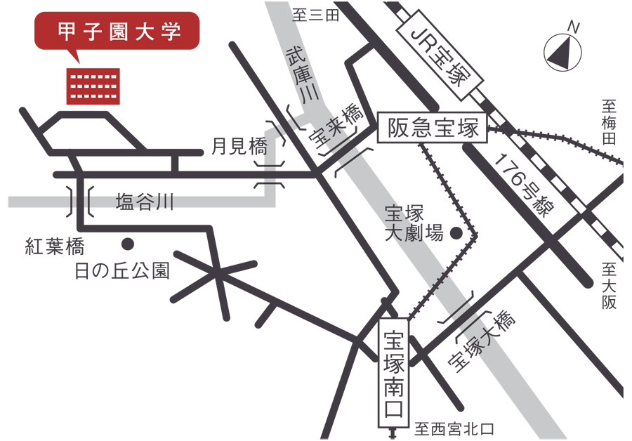 最寄り駅からの経路