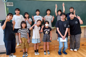 教職課程履修学生が西紀北小学校(丹波篠山市)で出前授業を行いました。